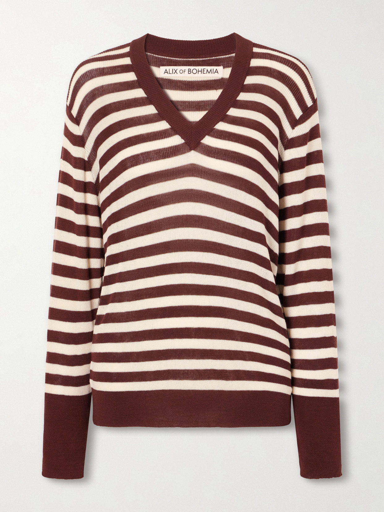 Alix Of Bohemia Axel Clove Striped Knitted Sweater In Unknown