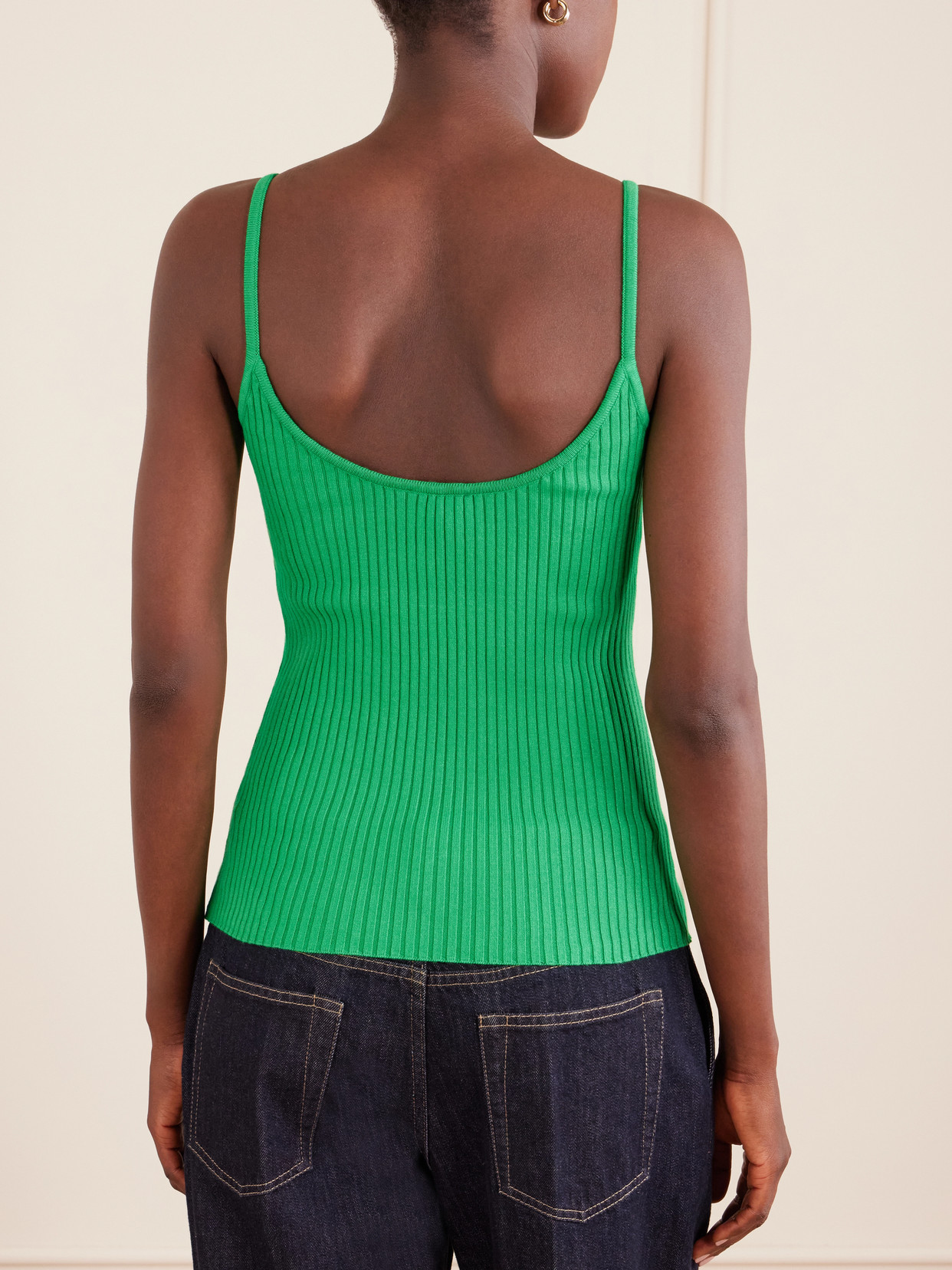 Reedition Logo-Appliquéd Ribbed-Knit Tank