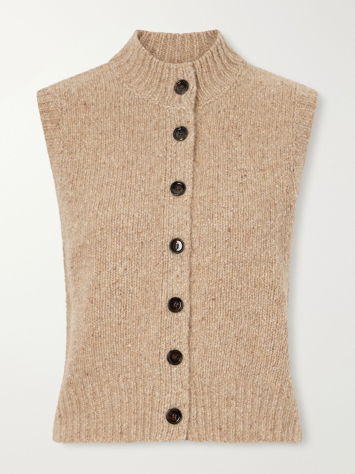button down cashmere vest
