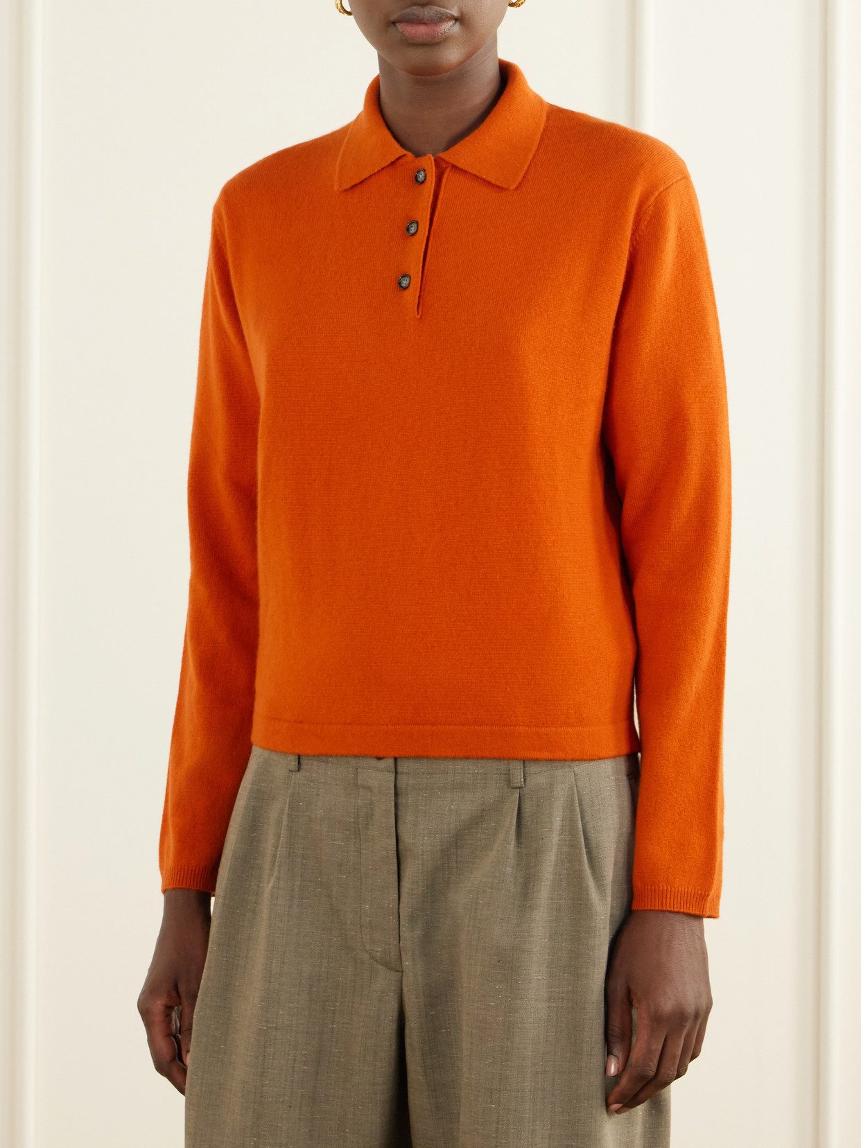 Cashmere Polo Sweater