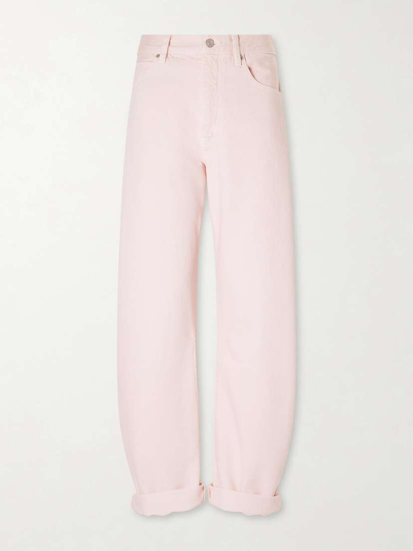 Frame The Bubble High-rise Wide-leg Jeans