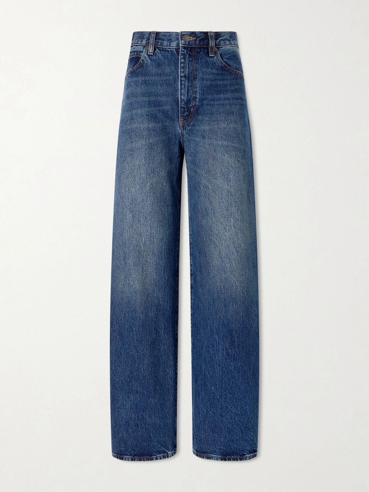 The Bow high-rise wide-leg jeans