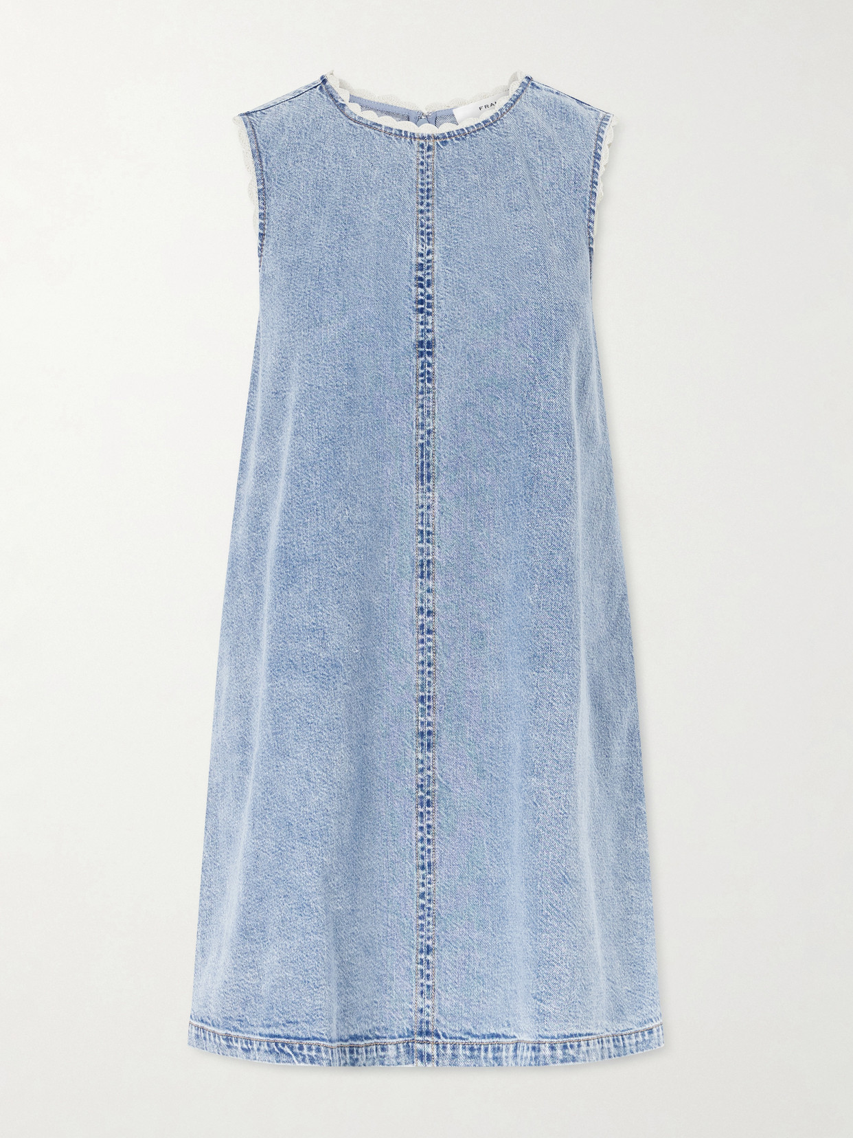 Crochet Tide Organic Cotton-Blend Mini Dress