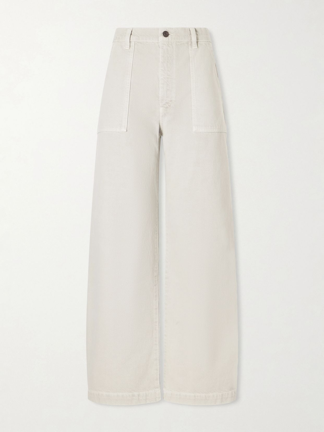 The Bow Cargo high-rise wide-leg barrel jeans