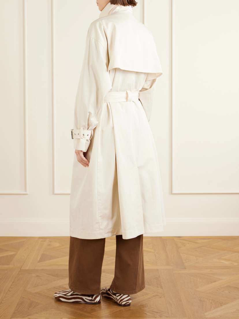 Frame The Field Belted Cotton-twill Trench Coat | Thumbnail 4
