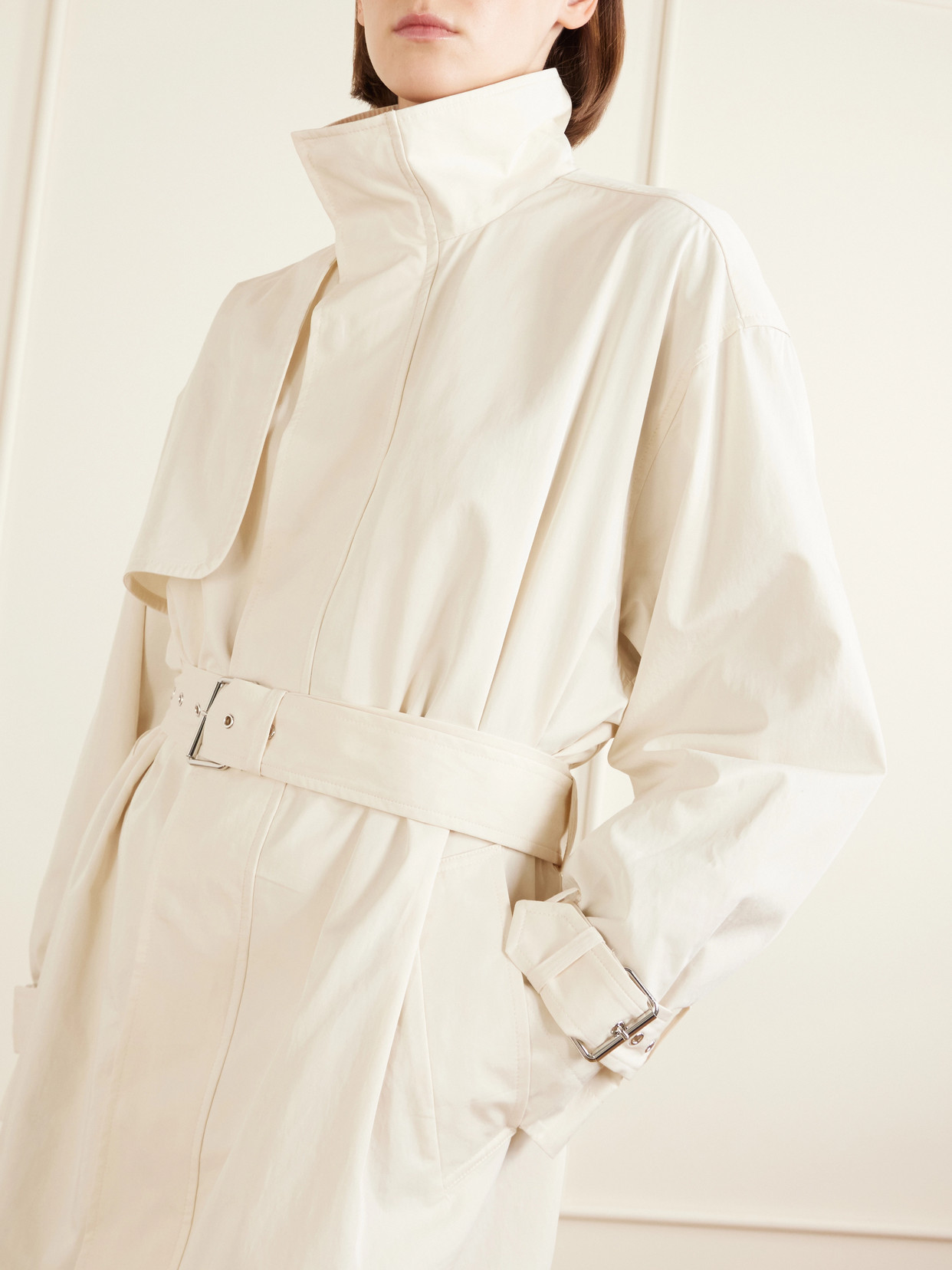 The Field Belted Cotton-Twill Trench Coat
