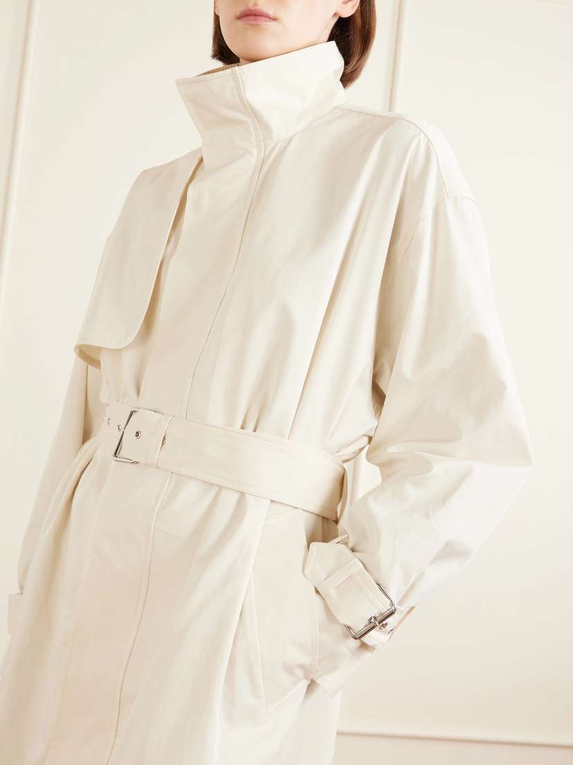 Frame The Field Belted Cotton-twill Trench Coat | Thumbnail 5
