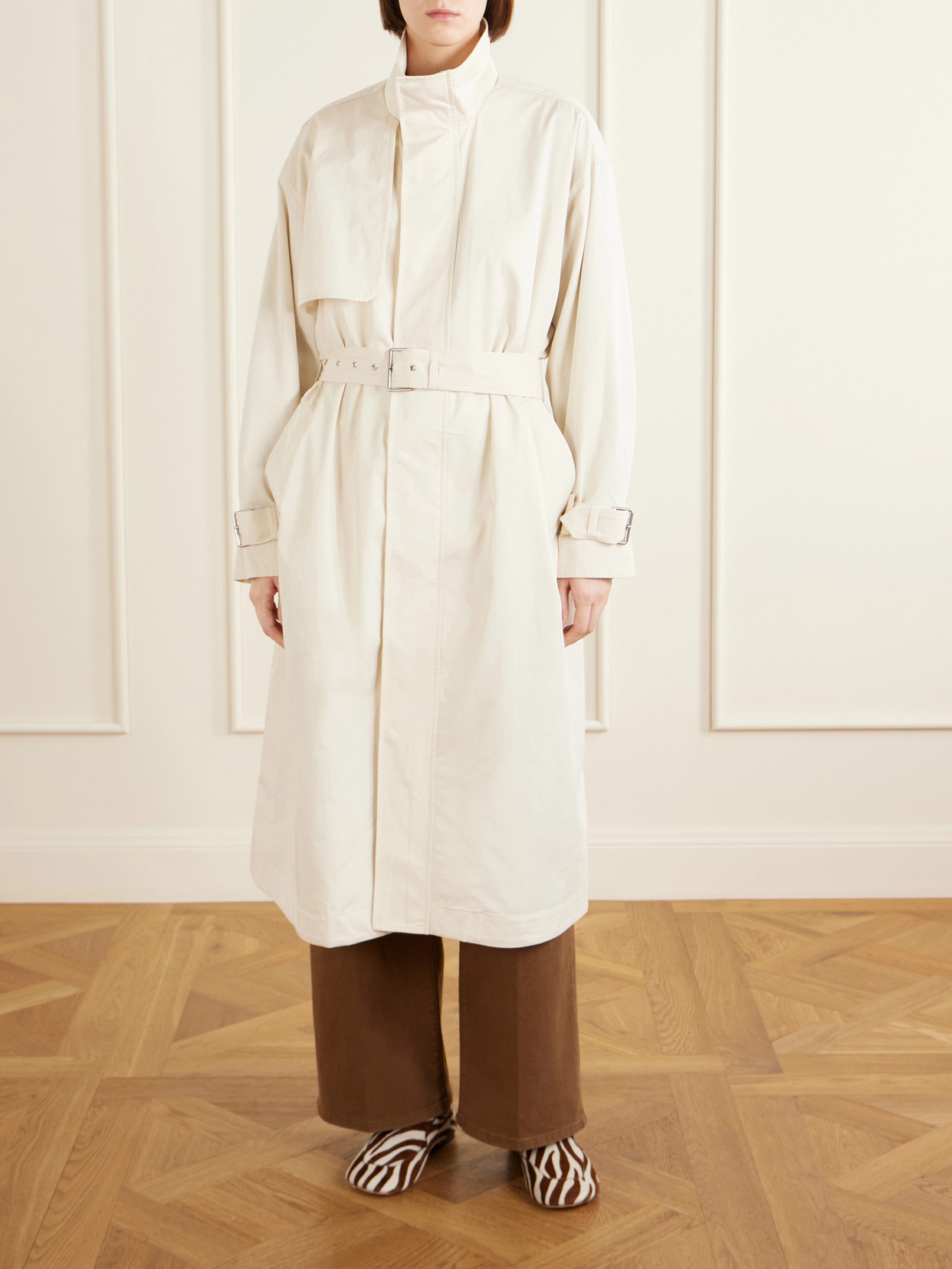 The Field Belted Cotton-Twill Trench Coat