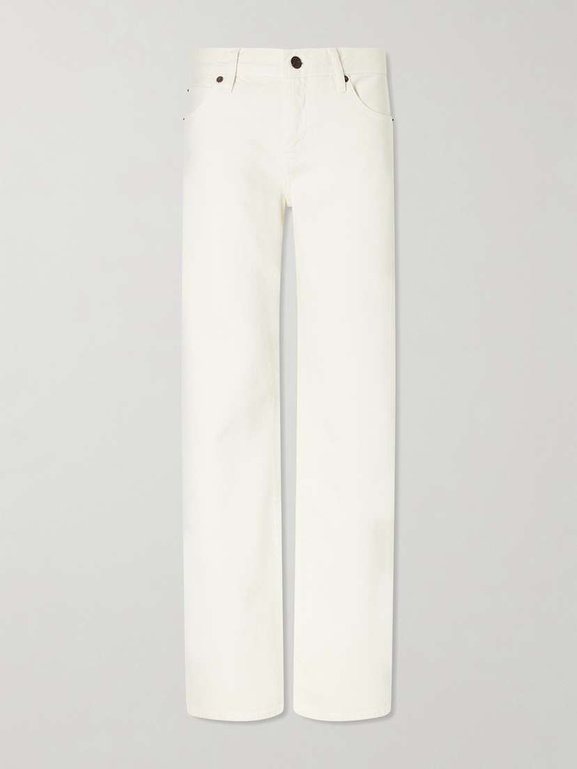 Frame The Lowkey Low-rise Straight-leg Jeans