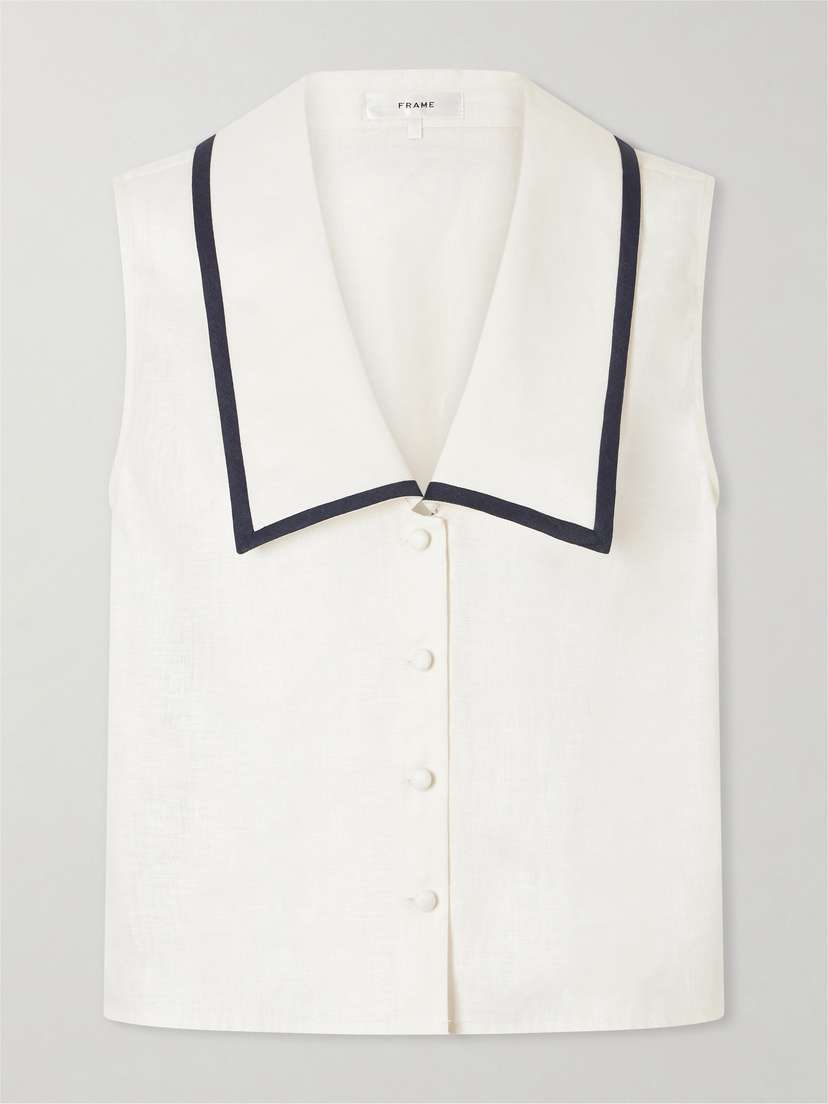 Frame Cabana Linen Top