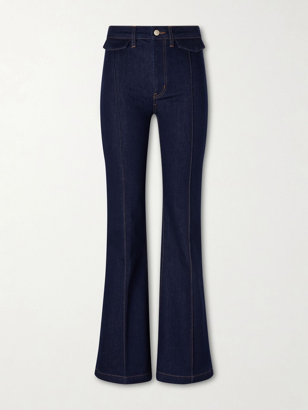 the icon mid rise flared jeans