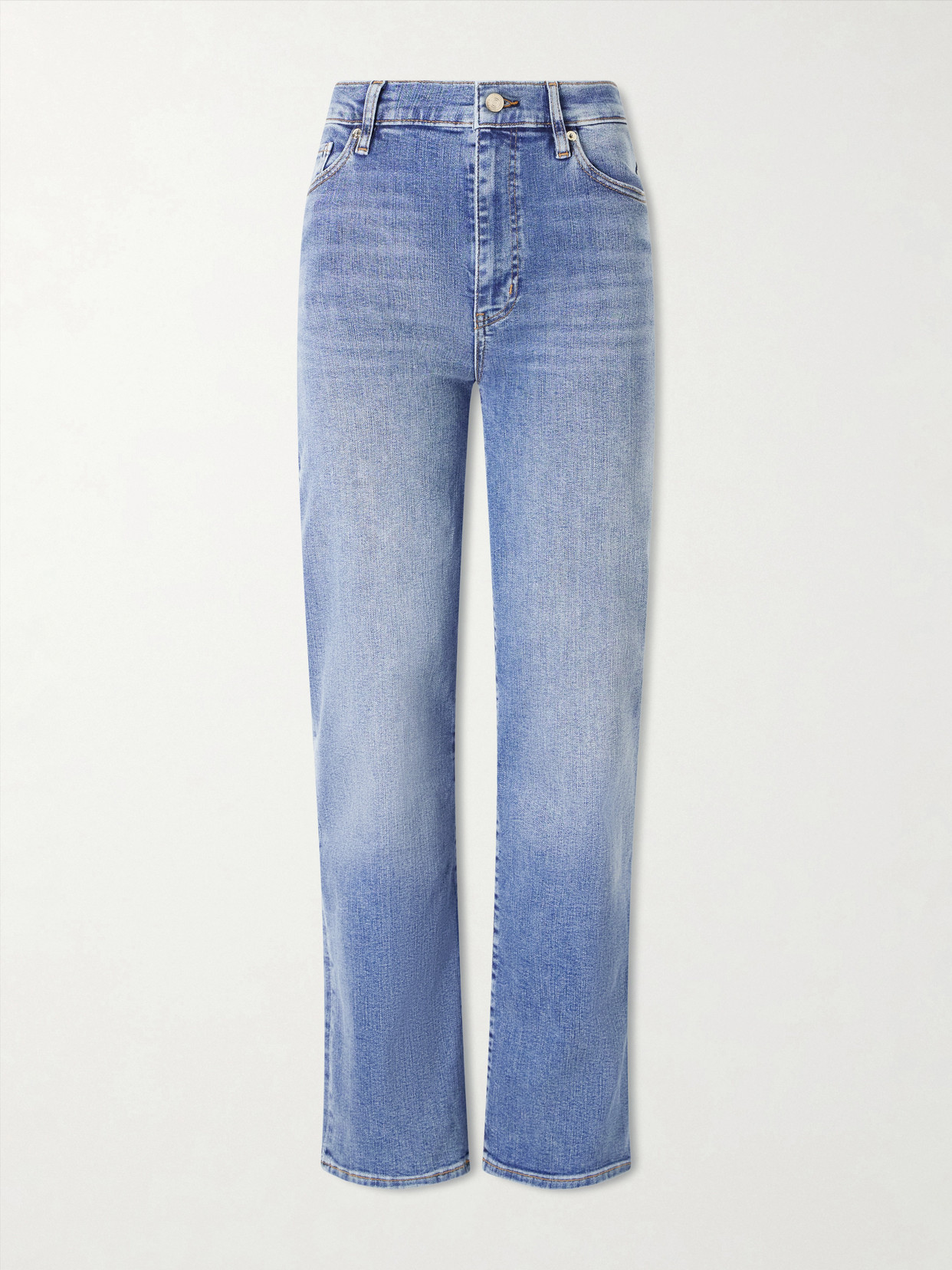 Le Sleek Straight High-Rise Straight-Leg Jeans