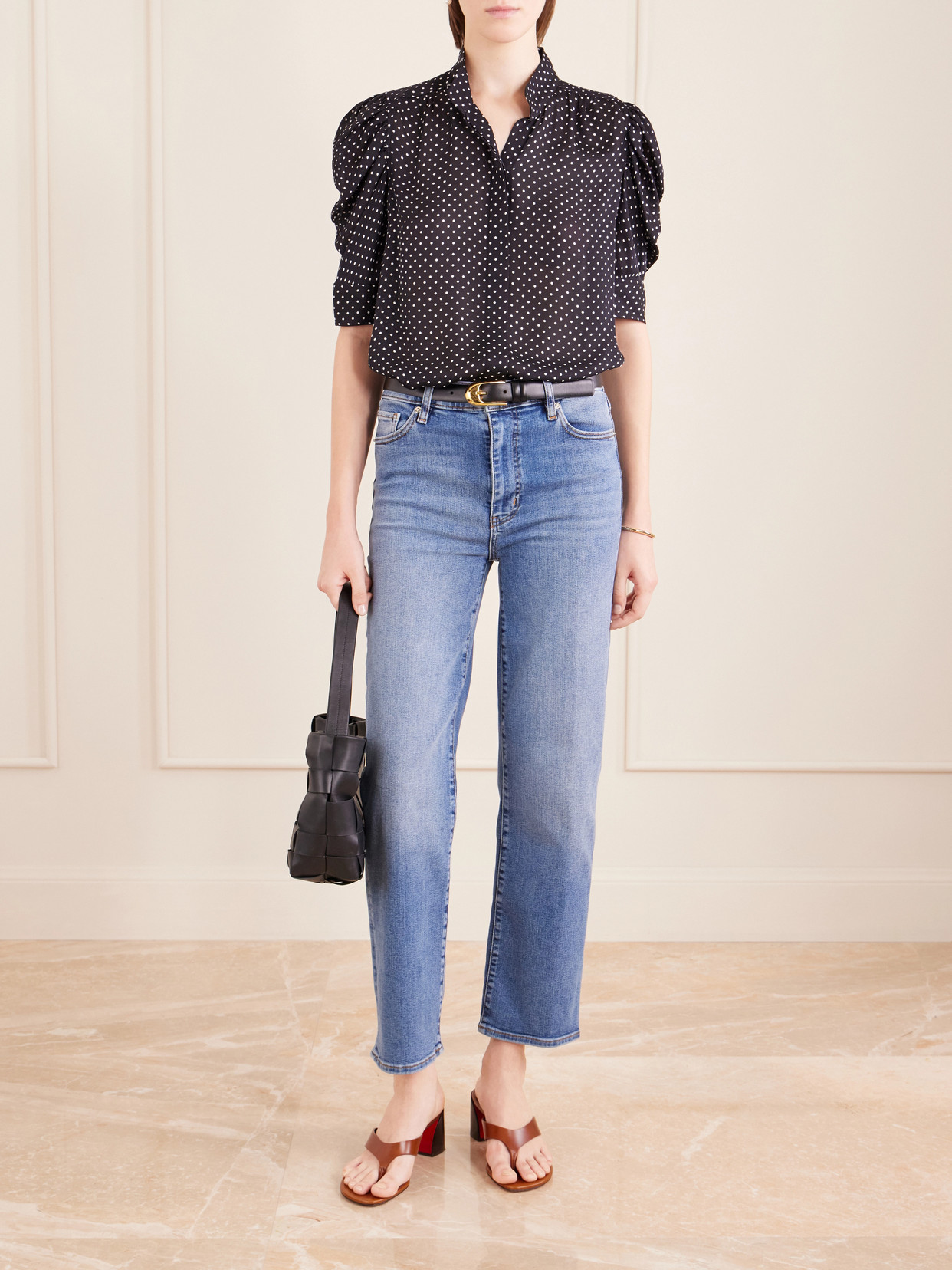 Le Sleek Straight High-Rise Straight-Leg Jeans