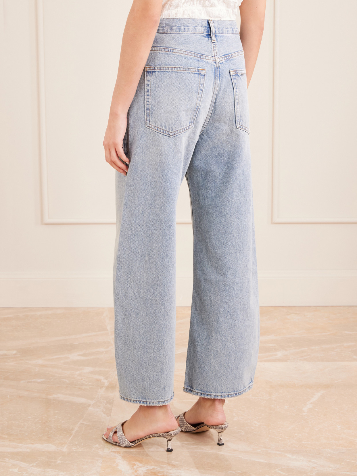 The Bow Crop High-Rise Wide- Leg