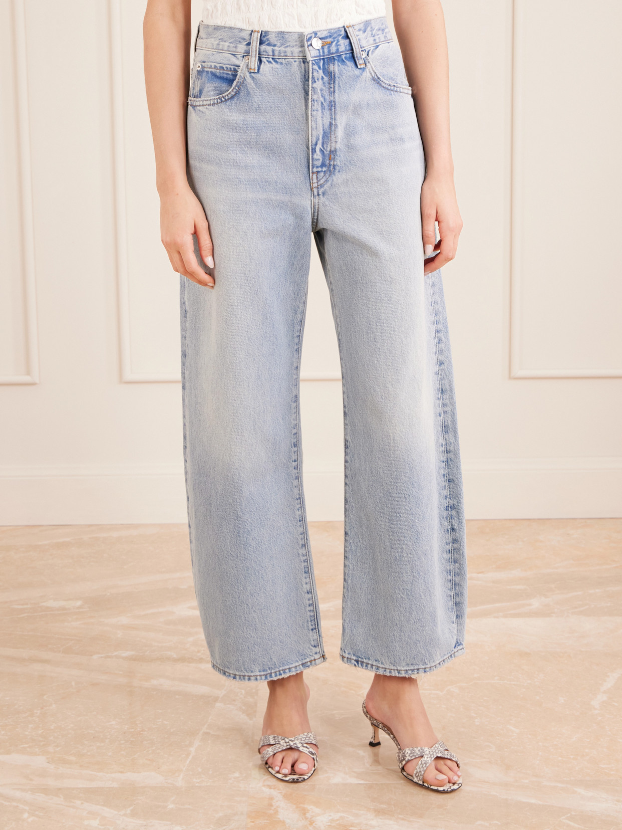The Bow Crop High-Rise Wide- Leg