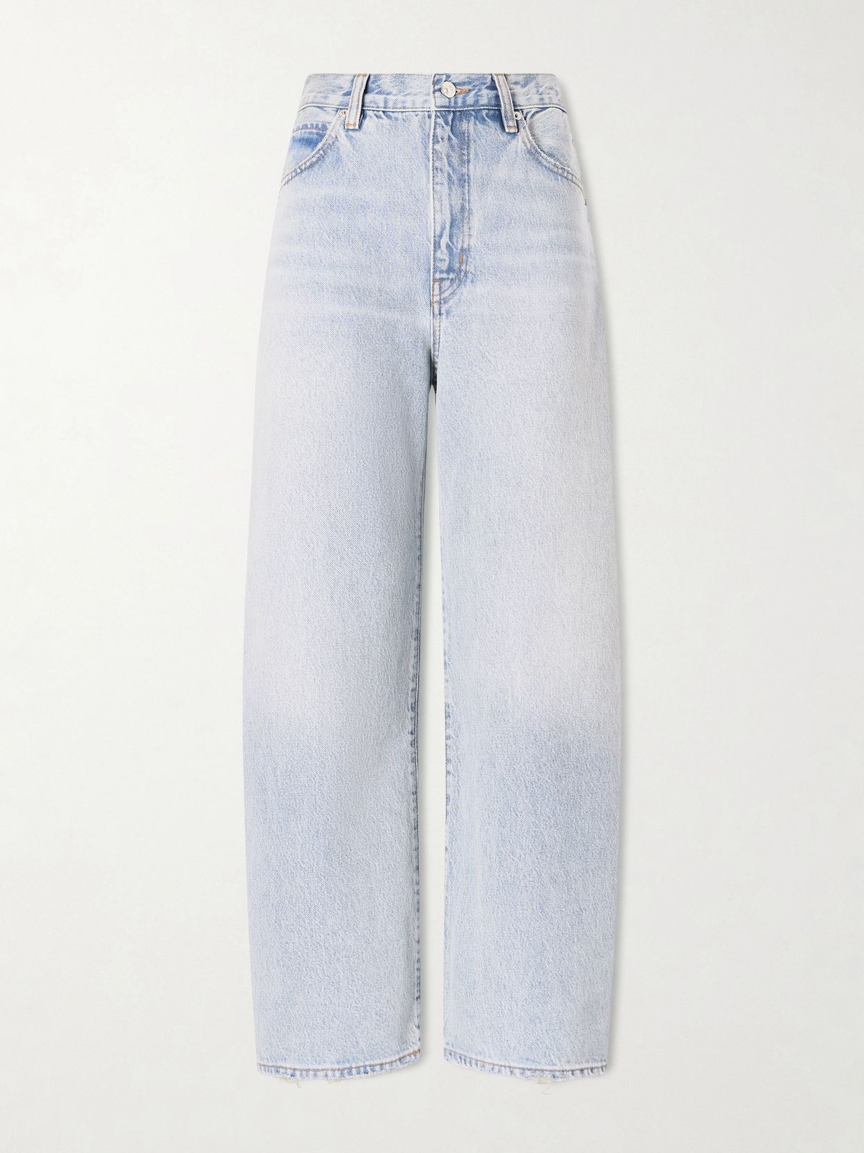 the bow crop high rise wide leg jeans
