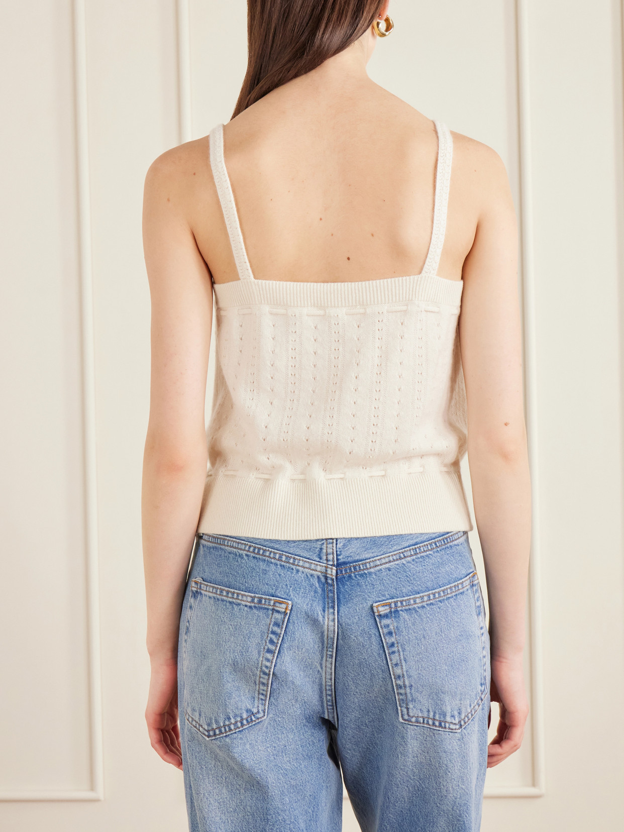 Charm Knotted Knit Cashmere Tank