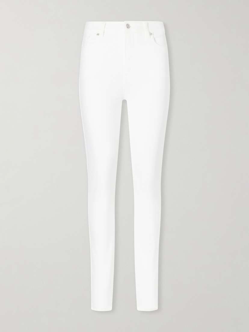 Frame Le High Skinny High-rise Skinny-leg Cotton-blend Jeans