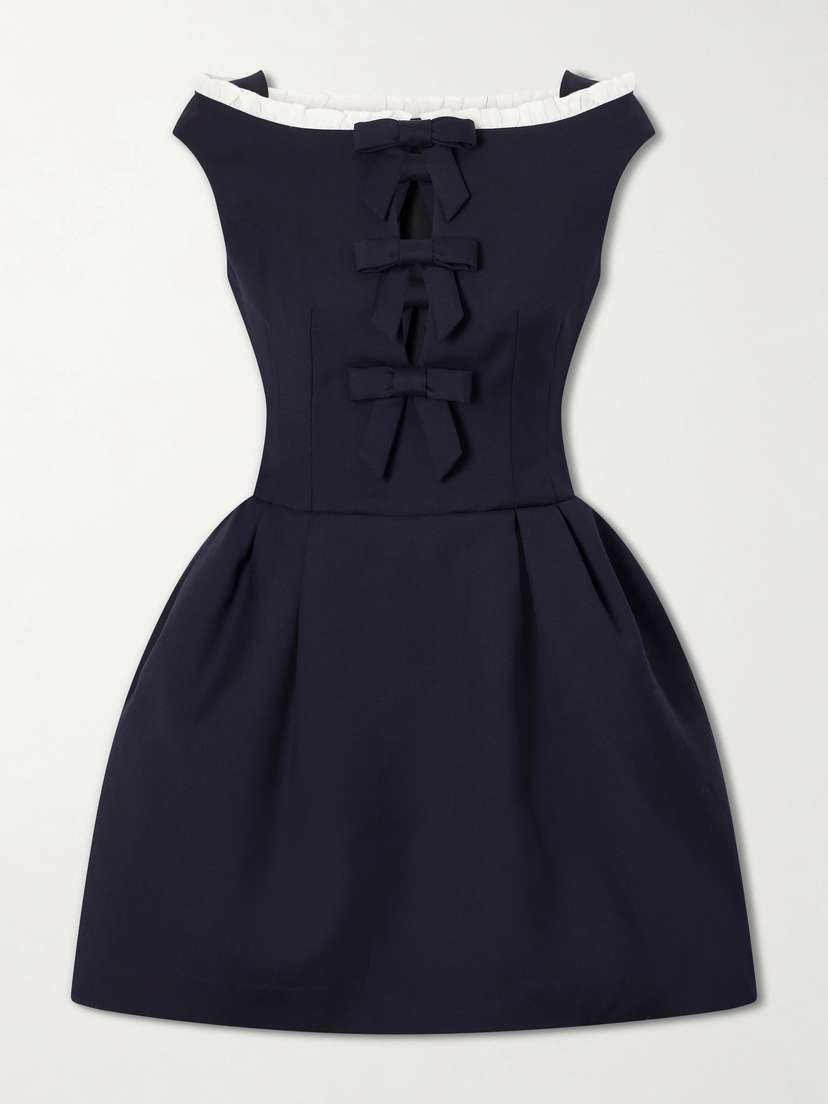 SHUSHU/TONG Bow Cut-out Sleeveless Wool Mini Dress | Thumbnail 5 SHUSHU/TONG Bow Cut-out Sleeveless Wool Mini Dress | Thumbnail 5