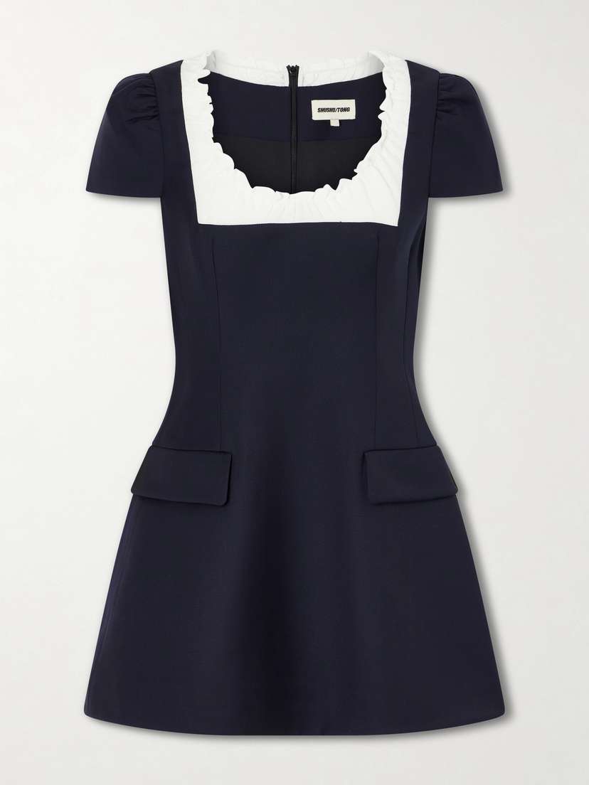 SHUSHU/TONG Scalloped Wool Mini Dress | Thumbnail 5 SHUSHU/TONG Scalloped Wool Mini Dress | Thumbnail 5