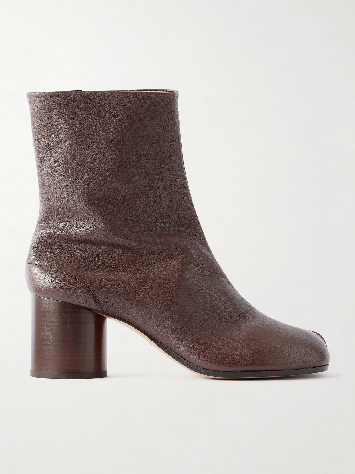 Maison Margiela - Tabi Leather Ankle Boots - Brown