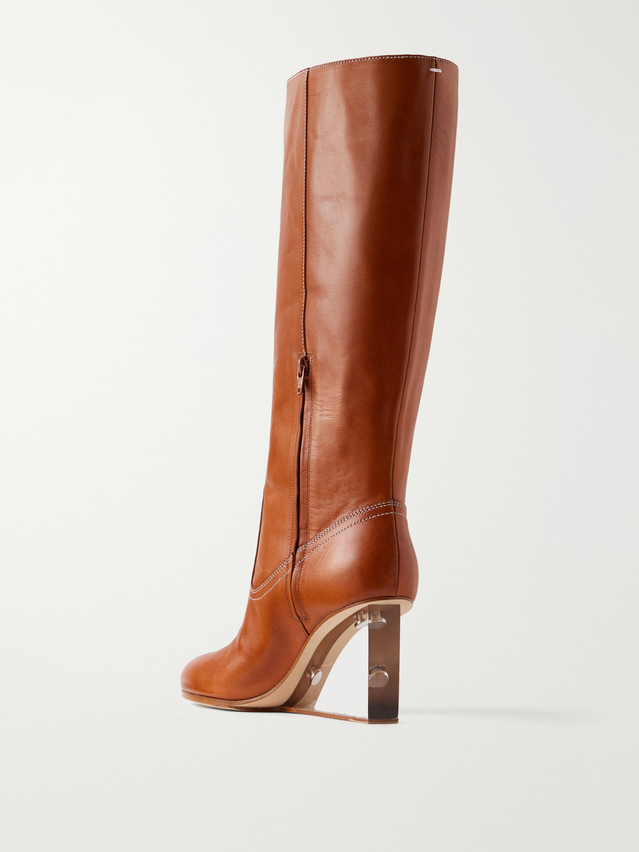 Plexi Wedge 80 Leather Knee Boots