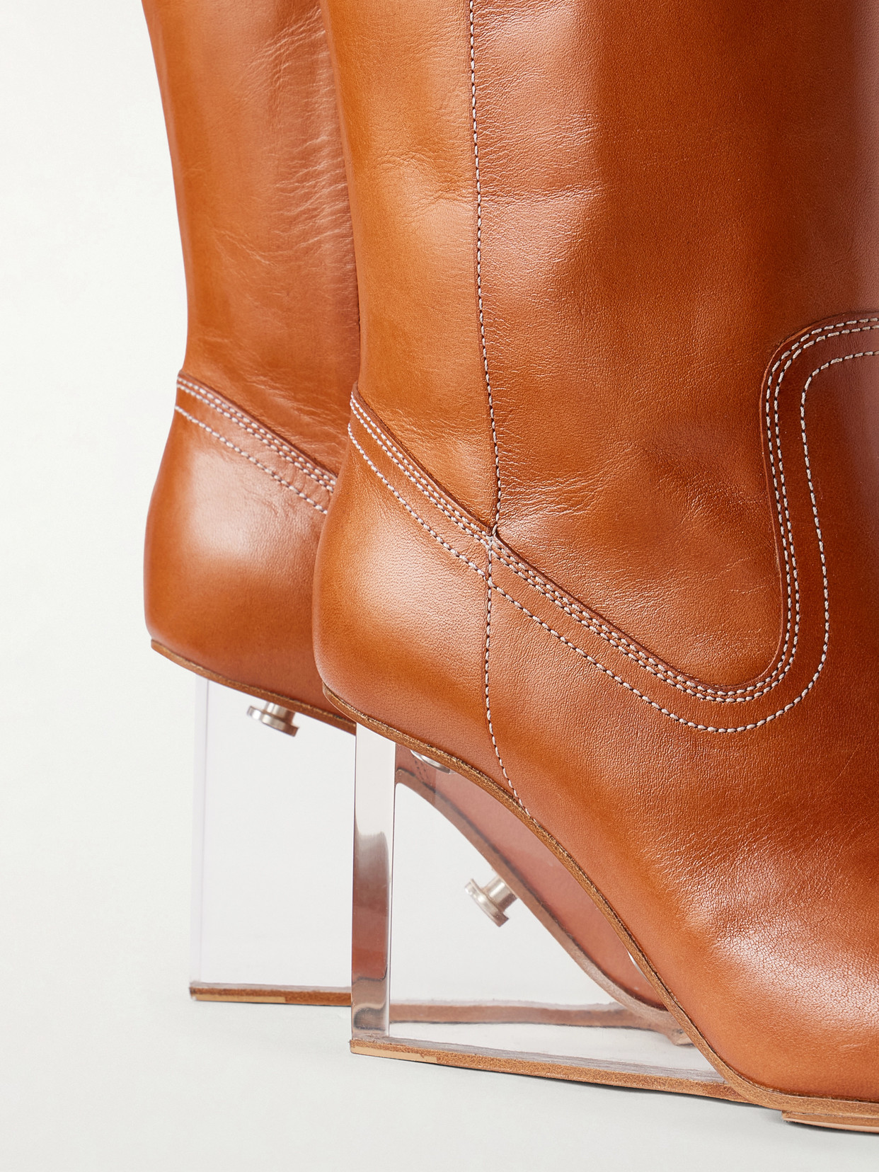 Plexi Wedge 80 Leather Knee Boots