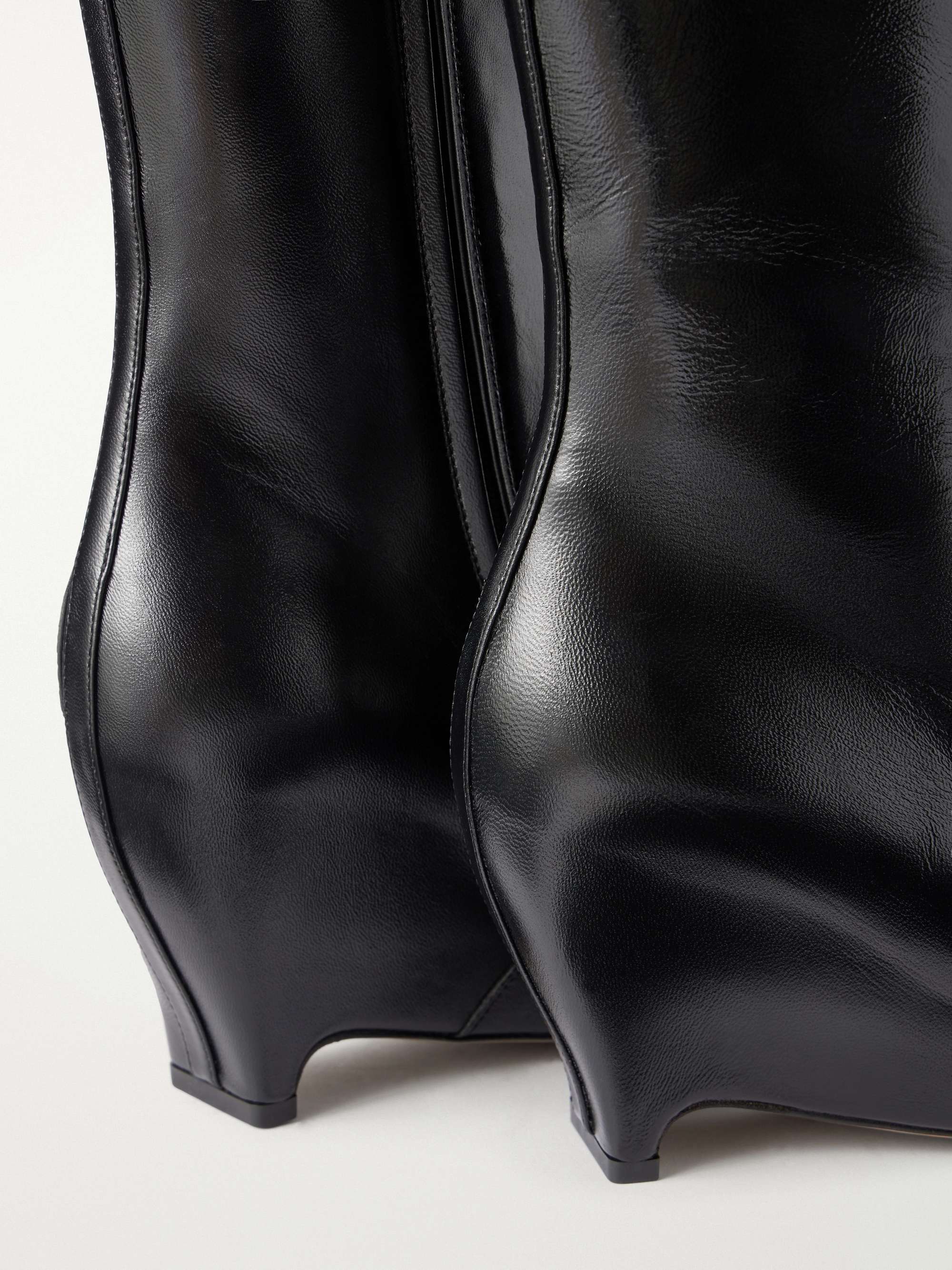 MAISON MARGIELA Heel-less leather ankle boots | NET-A-PORTER