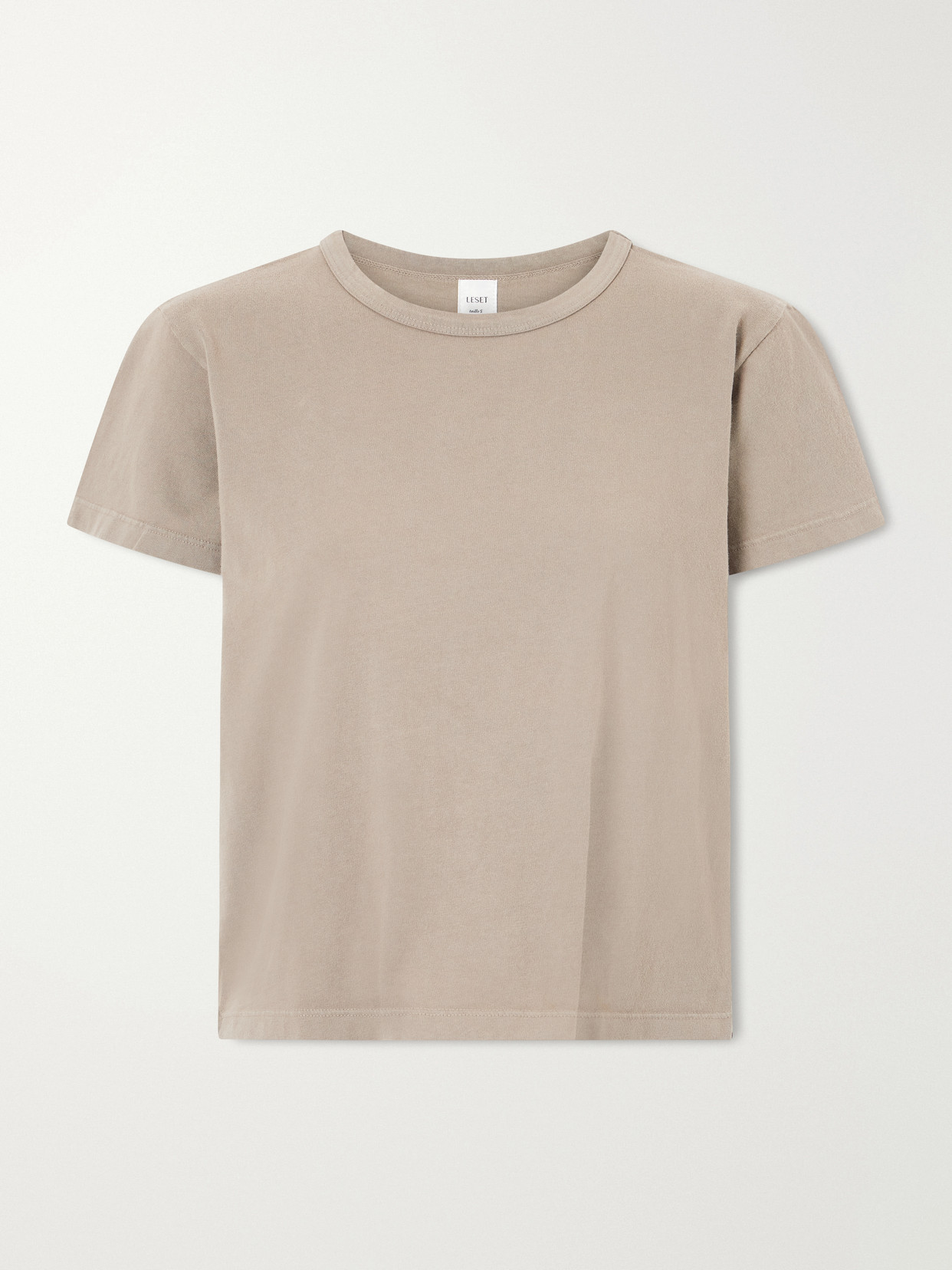 Leset The Margo Cotton-jersey T-shirt In Green