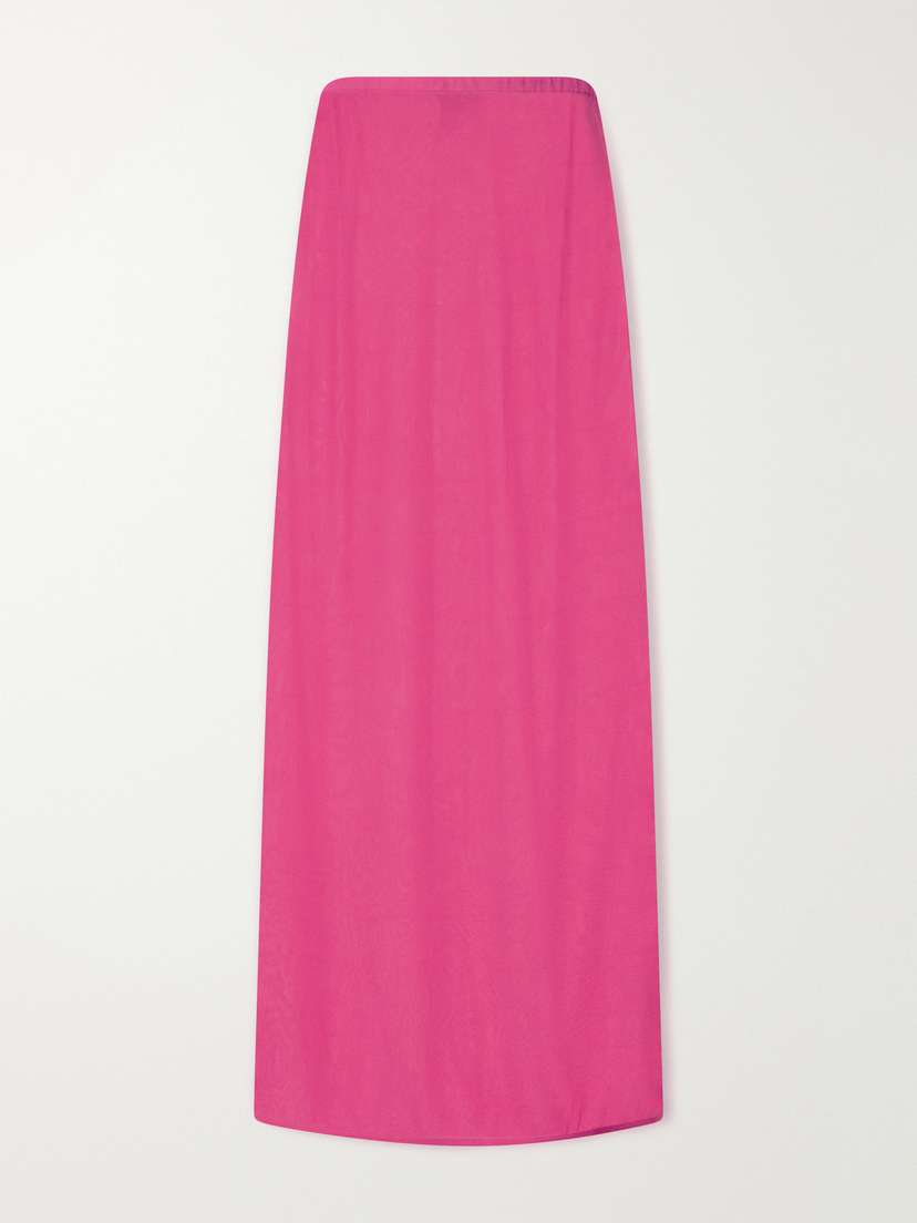 LESET Jack Mesh Midi Skirt