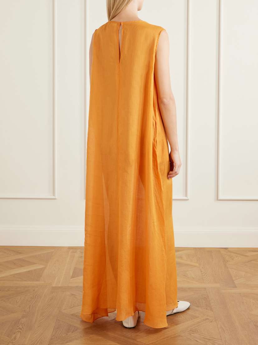 LESET Niko Ramie-gauze Maxi Dress | Thumbnail 3 LESET Niko Ramie-gauze Maxi Dress | Thumbnail 3