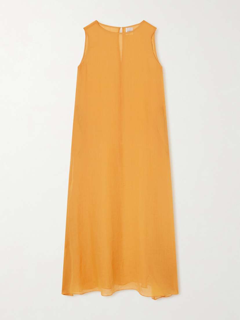 LESET Niko Ramie-gauze Maxi Dress