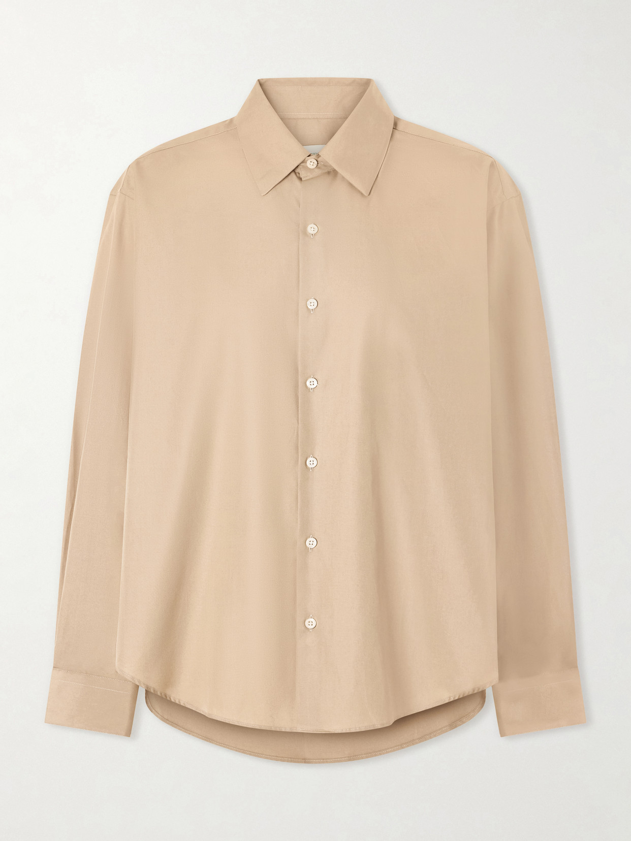 Comme Si Cotton-poplin Shirt In Nude