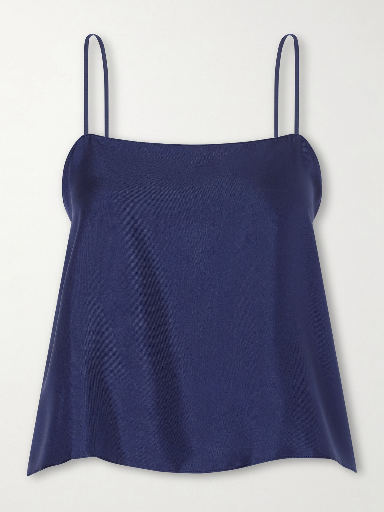 Comme Si Everyday Silk-satin Cami In Blue