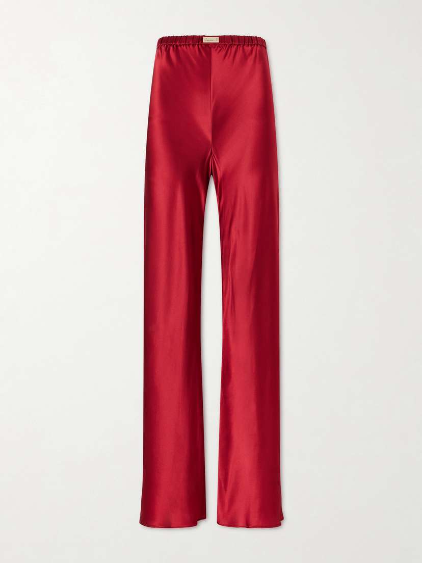 Comme Si Silk-charmeuse Pants