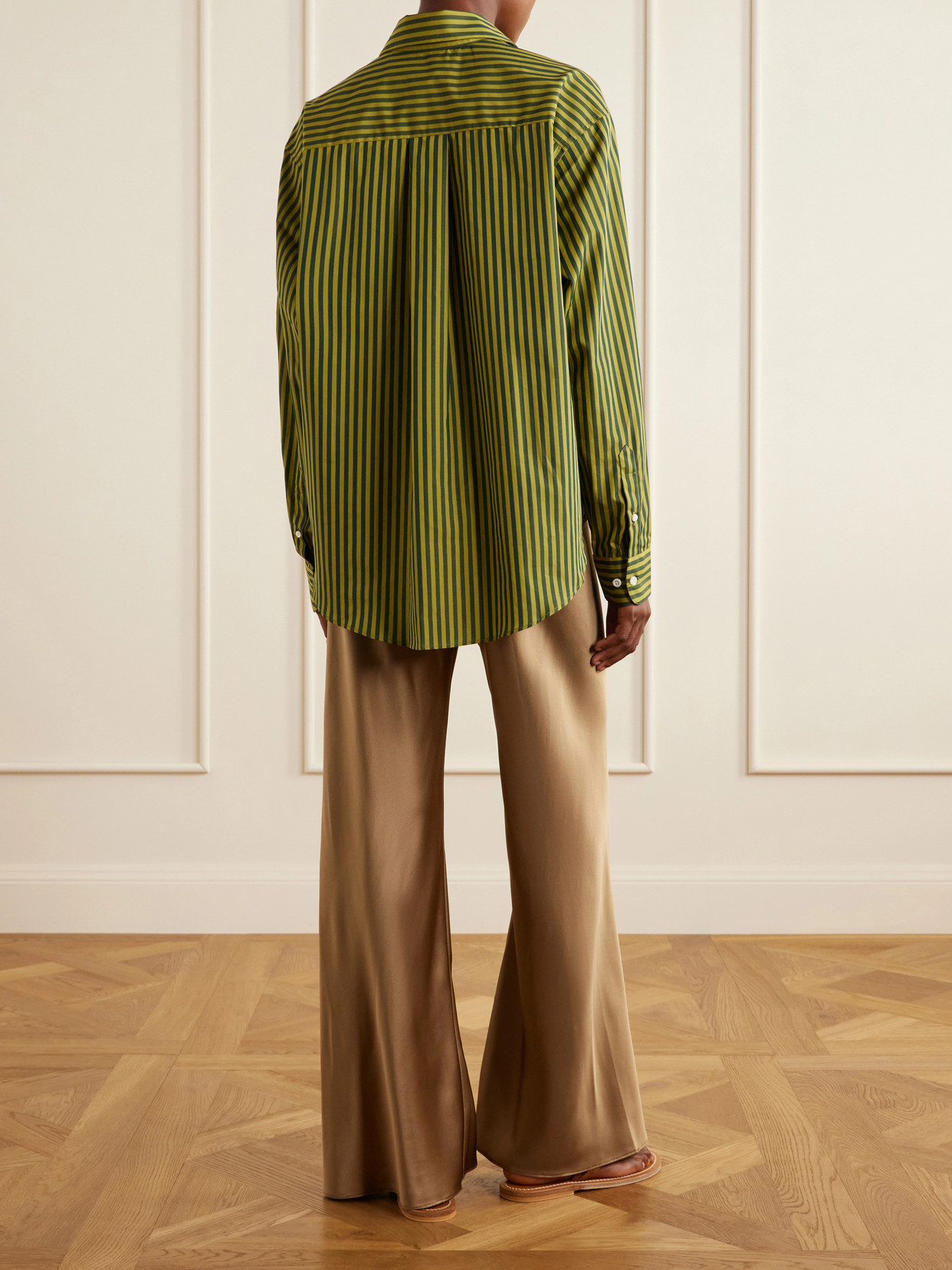 La Classica Striped Cotton-Poplin Shirt