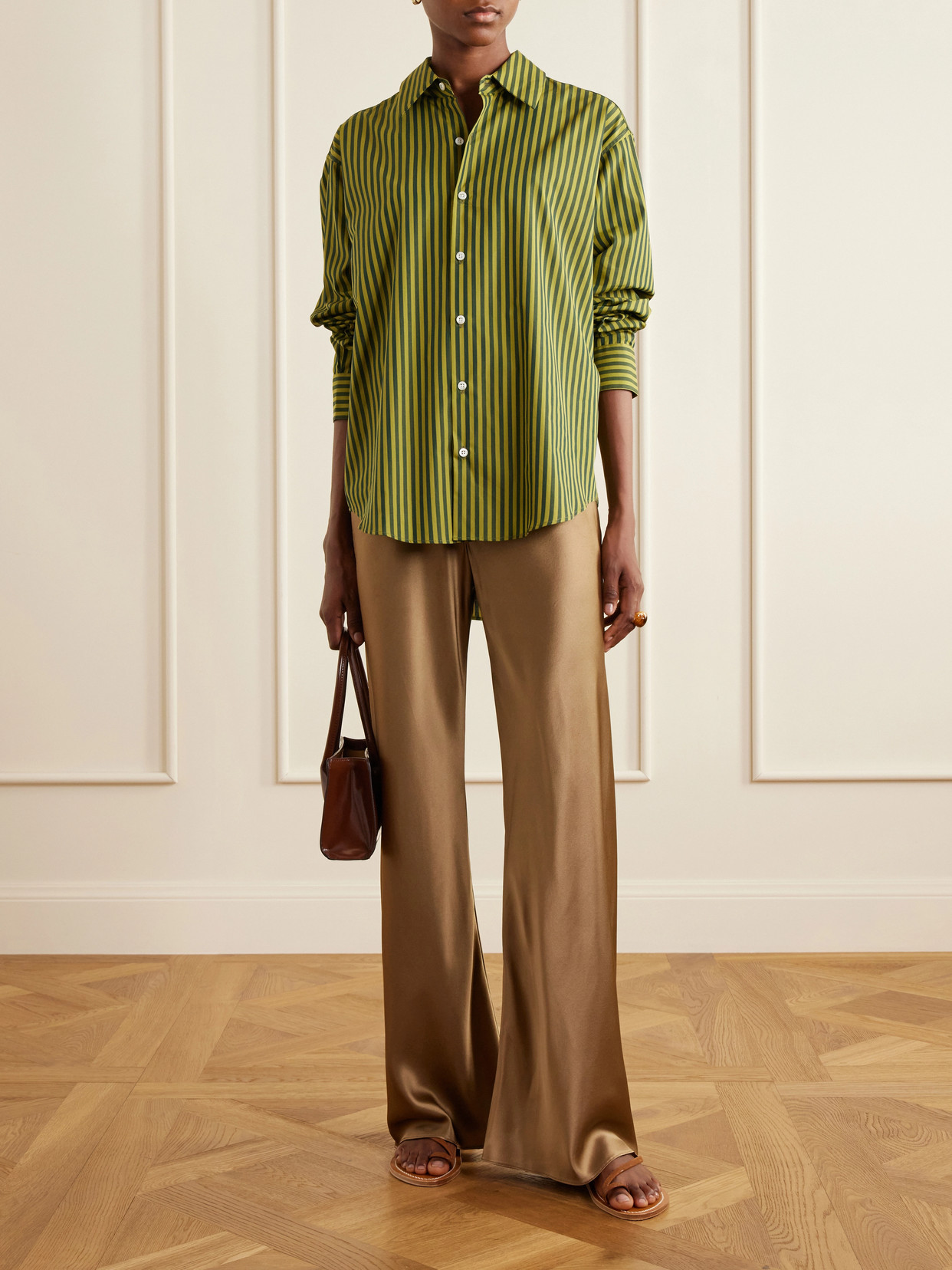 La Classica Striped Cotton-Poplin Shirt
