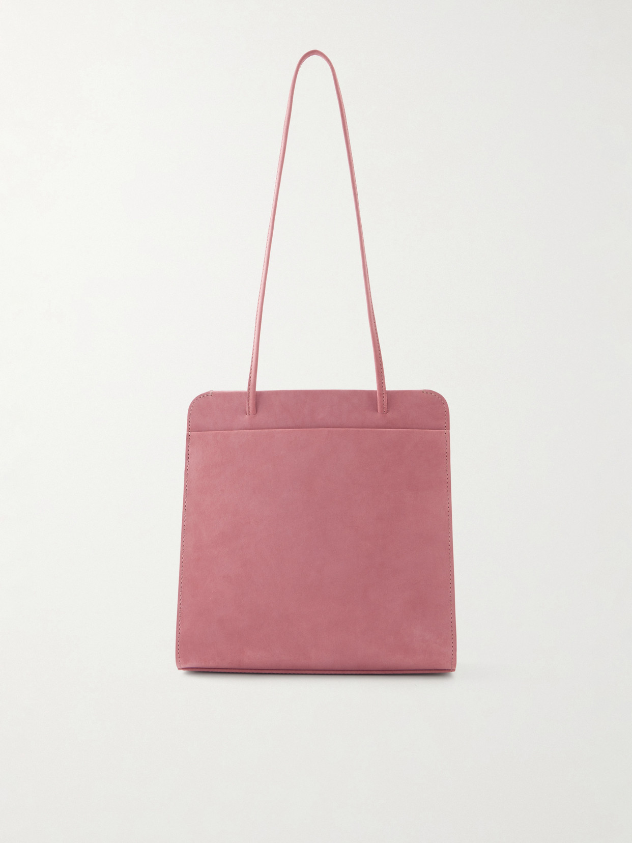Fane Lisse Suede Tote In Red