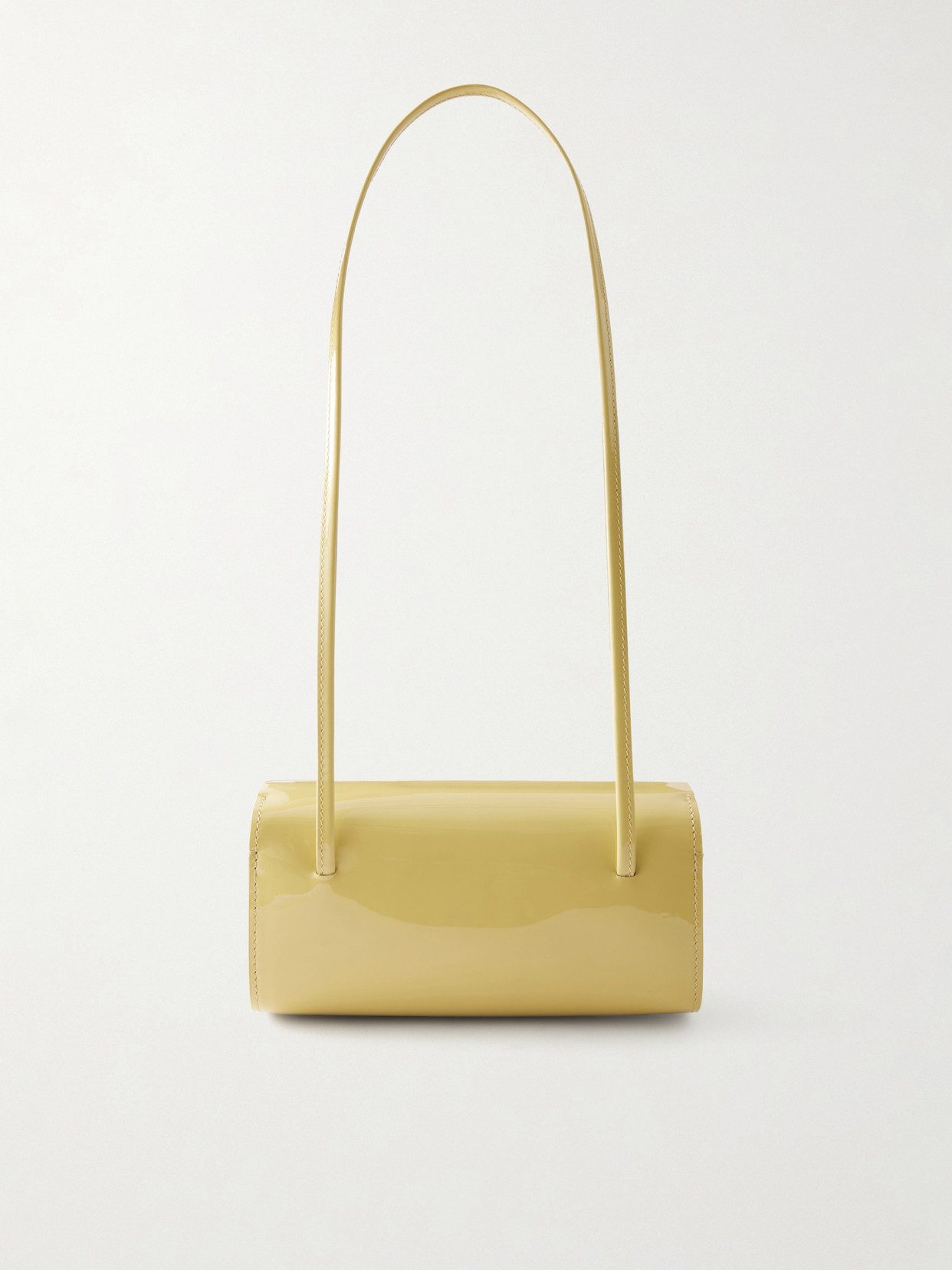 Fane Mie Patent Leather Shoulder Bag In Green