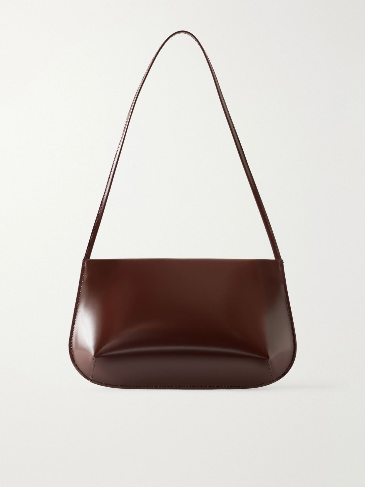 Bra leather shoulder bag