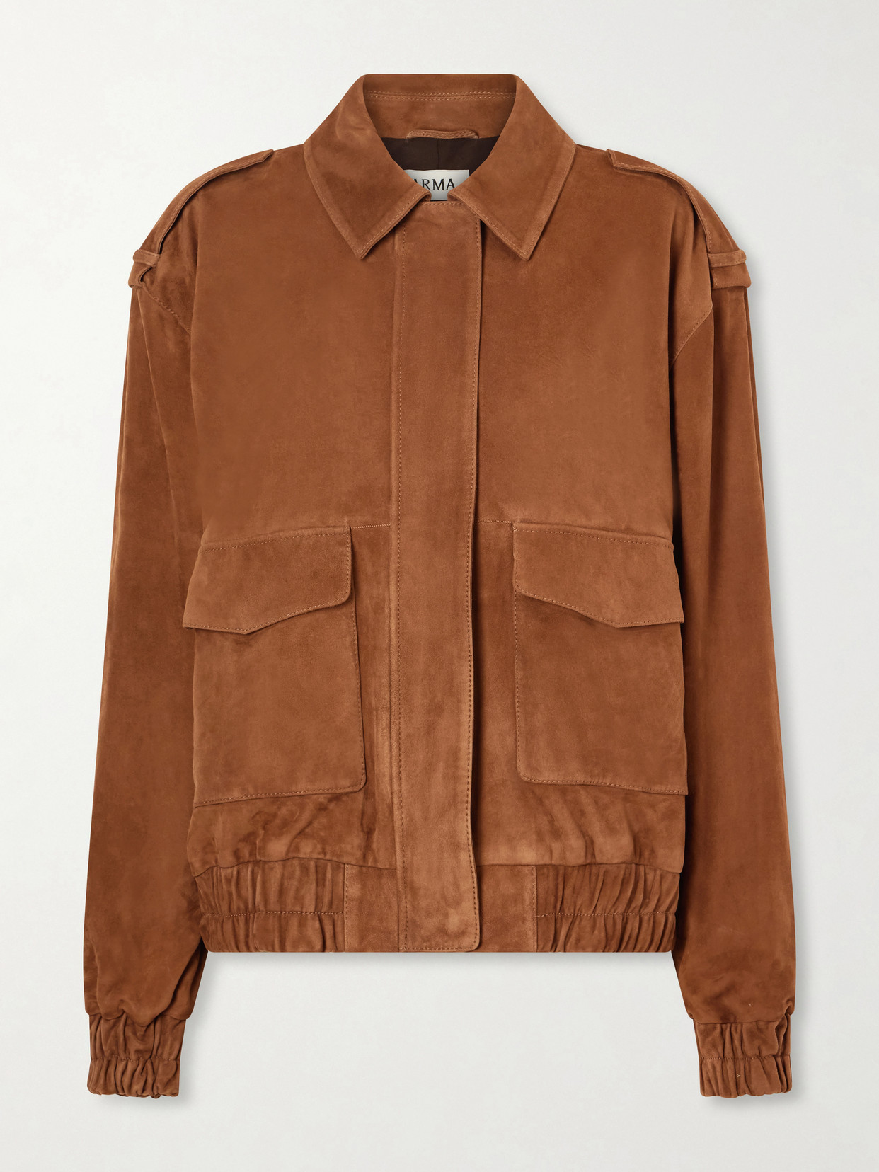 Arma Halti Suede Jacket In Brown
