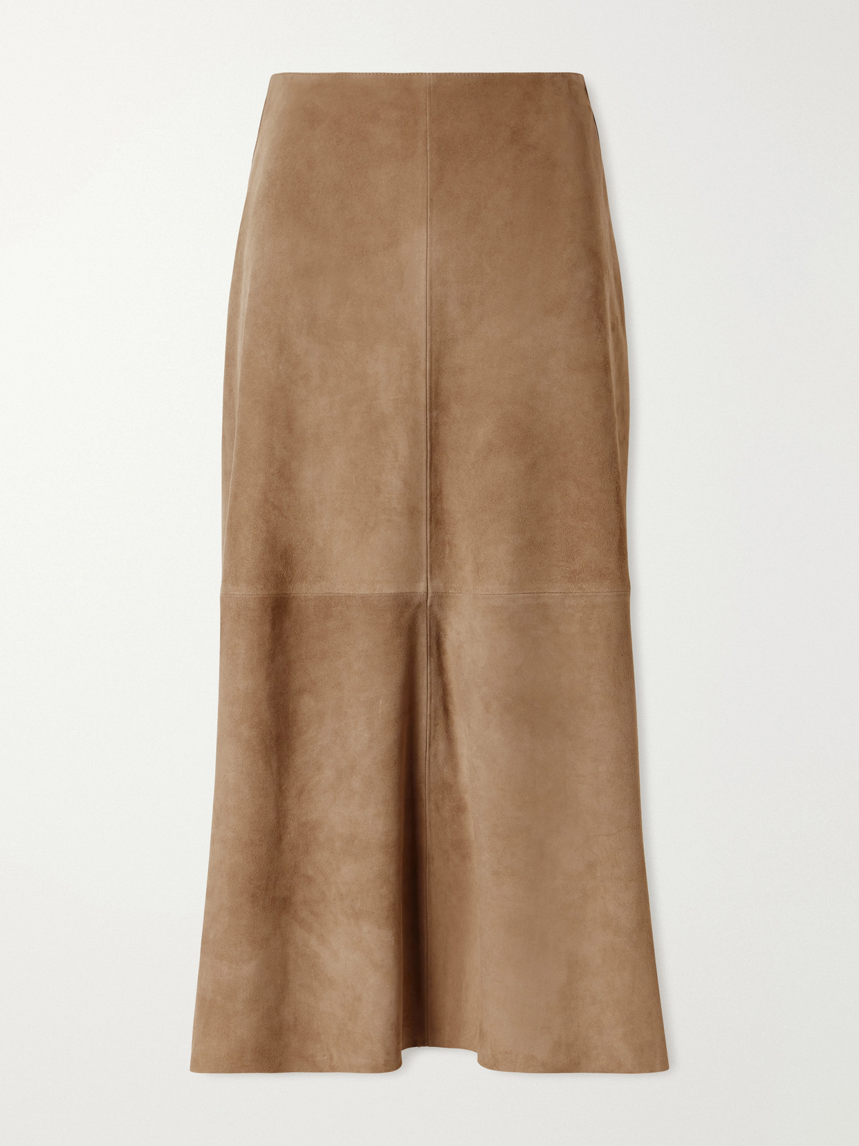 Arma Melita Suede Midi Skirt In Brown