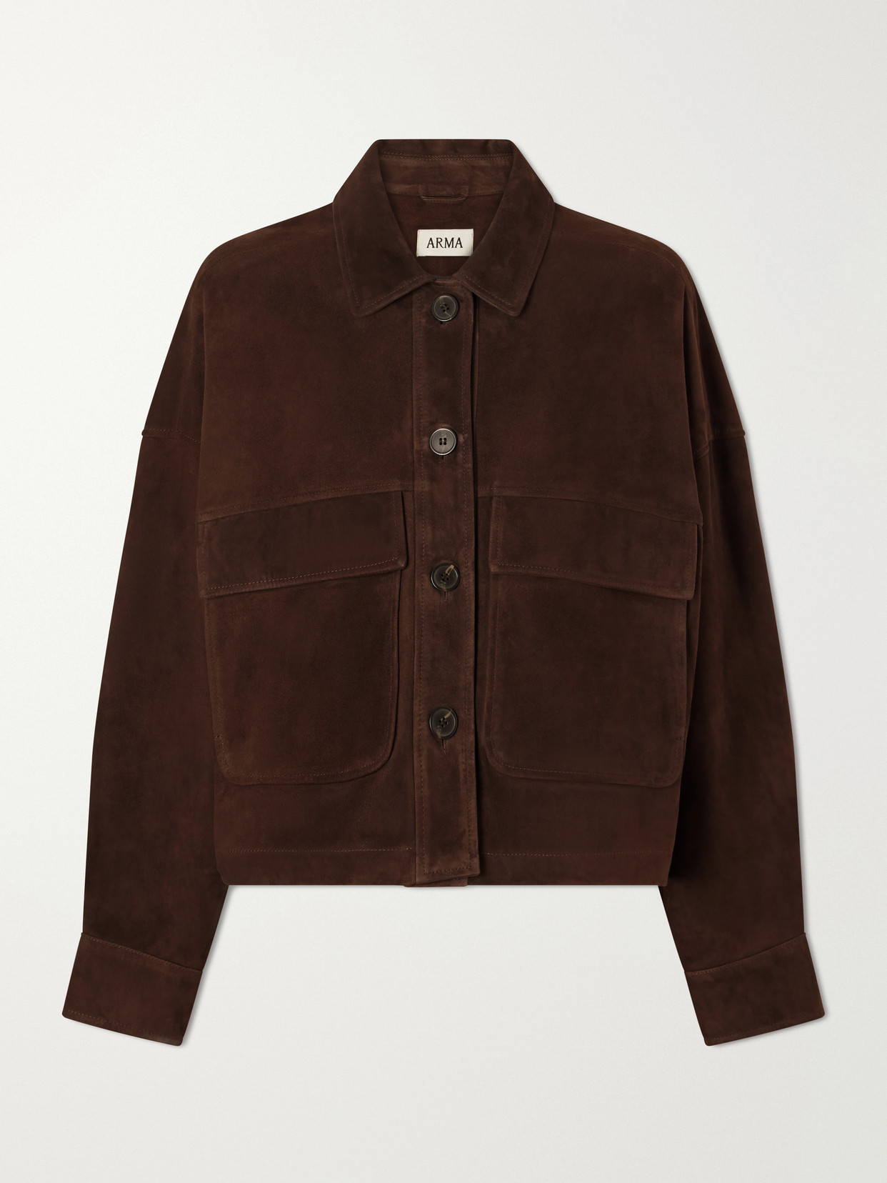 Arma Miri Suede Jacket In Brown