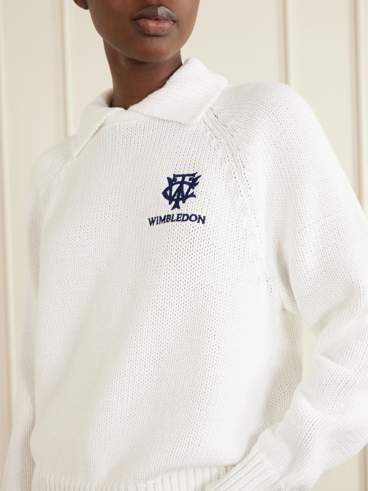 Polo Ralph Lauren - + Wimbledon Logo-Embroidered Cotton Sweater