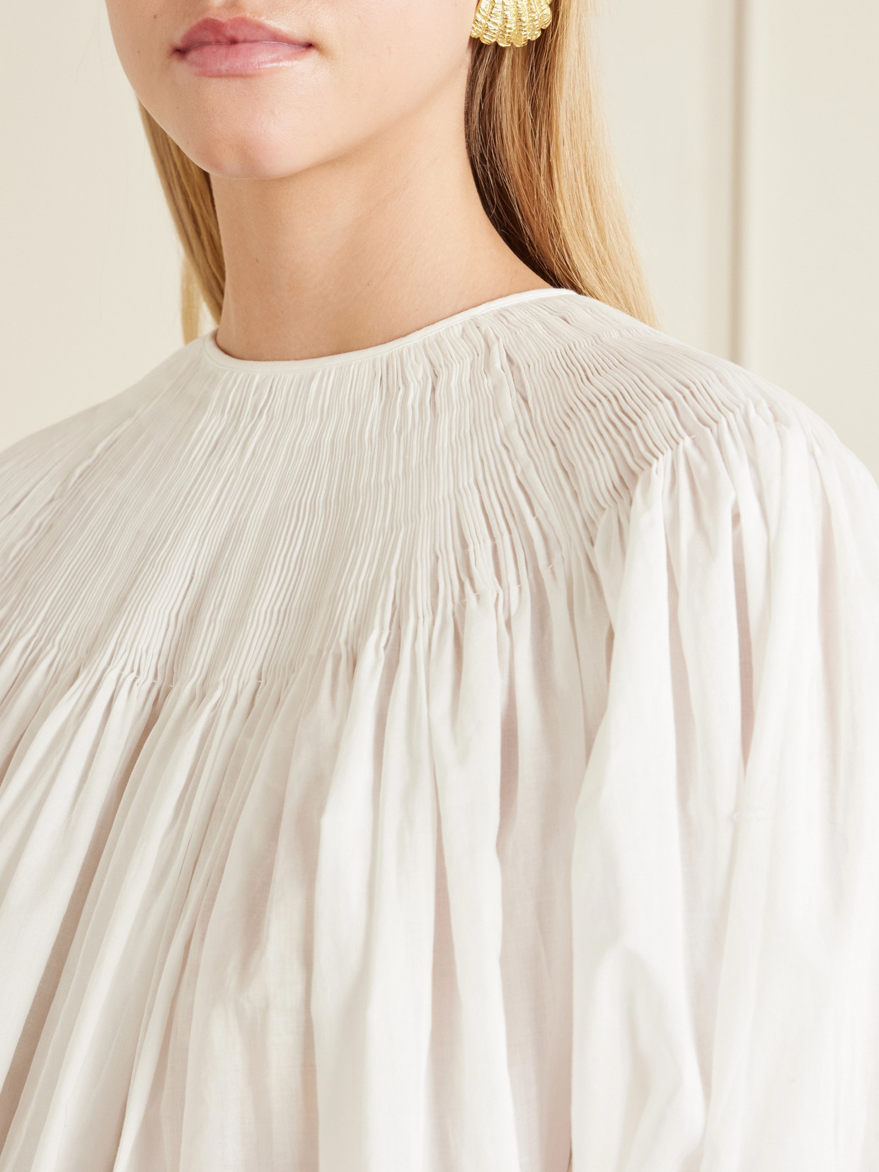 Polo Ralph Lauren - Ruched Cotton-Poplin Blouse