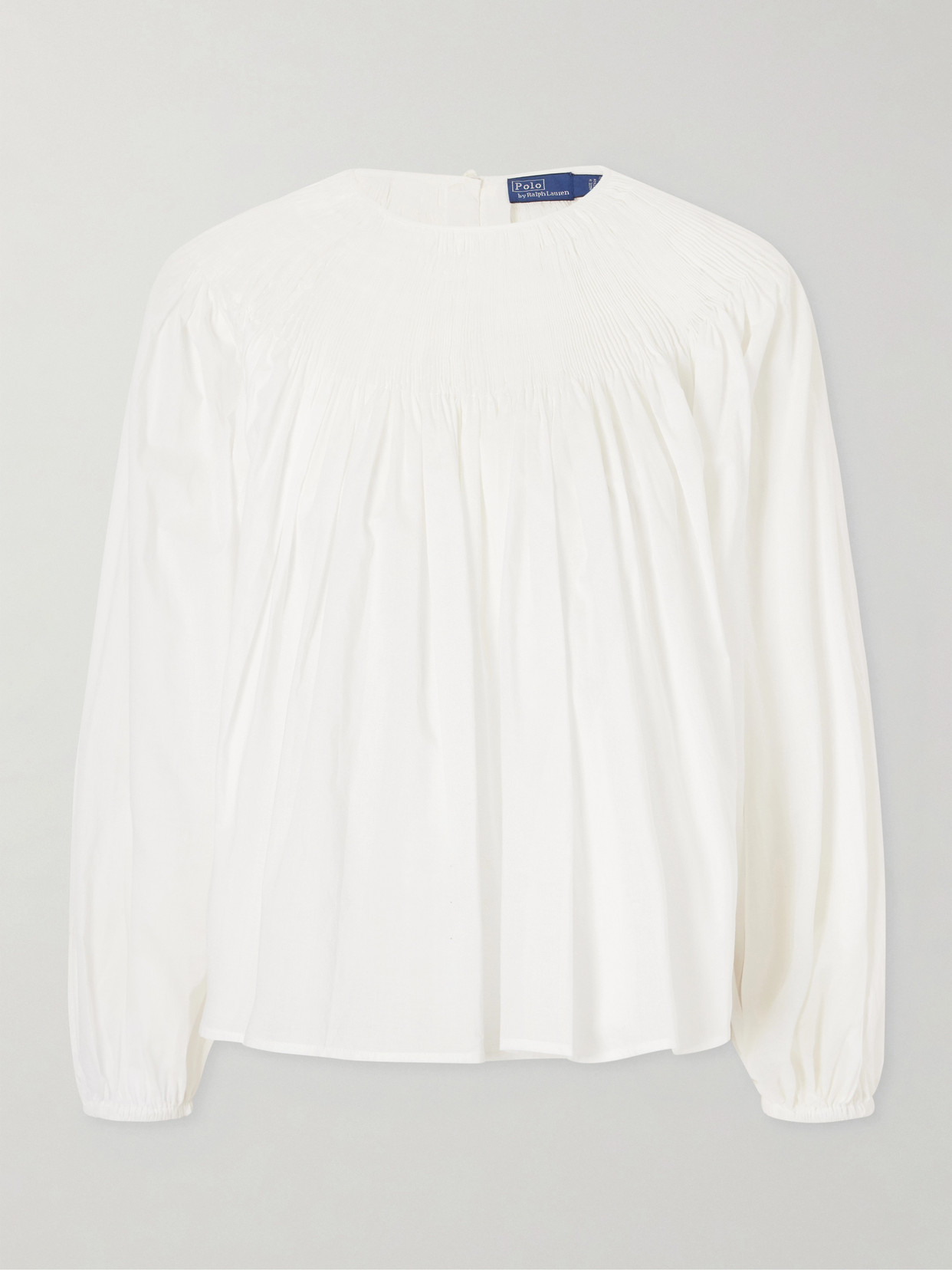 Polo Ralph Lauren - Ruched Cotton-Poplin Blouse