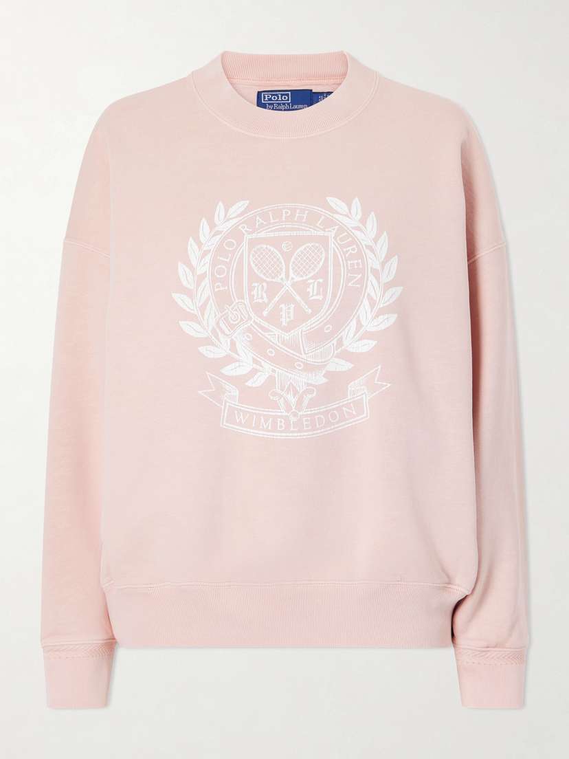 Polo Ralph Lauren + Wimbledon Logo-printed Cotton-blend Jersey Sweatshirt | Thumbnail 6