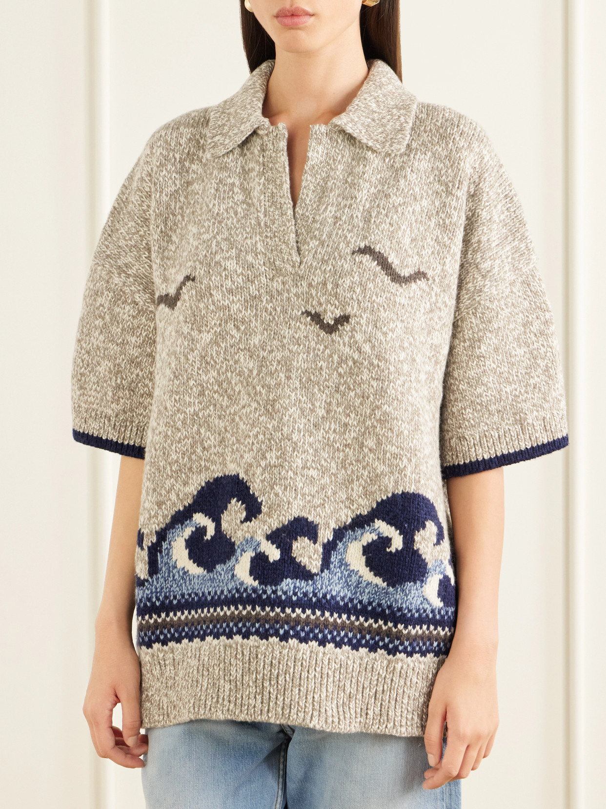 Polo Ralph Lauren - Intarsia-Knit Cotton And Wool-Blend Sweater