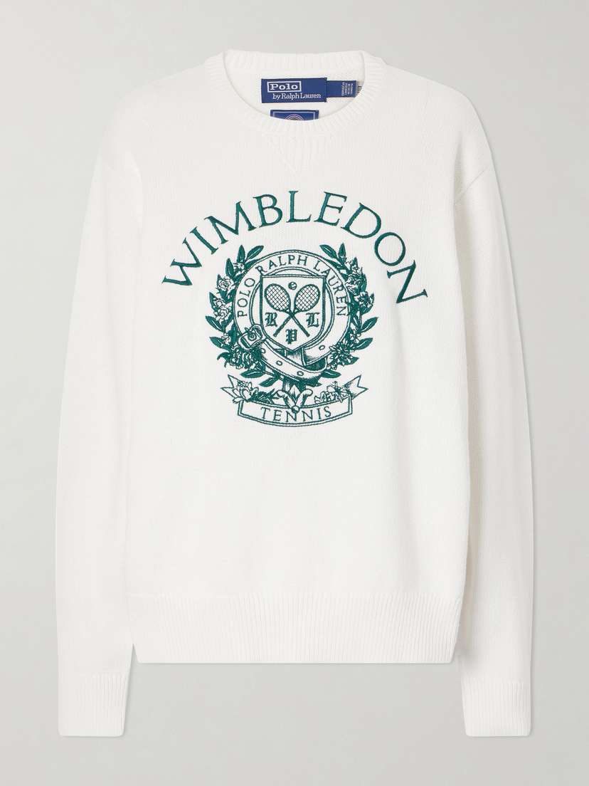 Polo Ralph Lauren + Wimbledon Logo-embroidered Cotton Sweater | Thumbnail 6 Polo Ralph Lauren + Wimbledon Logo-embroidered Cotton Sweater | Thumbnail 6