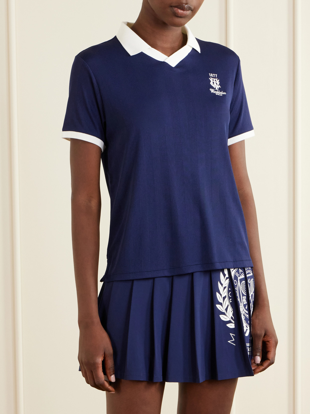 Ralph Lauren - + Wimbledon Logo-Embroidered Knit Polo Shirt Polo